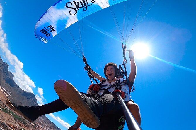 Acrobatic Paragliding Flight with Spanish Champion in Tenerife - From your Adeje pickup to the Sky of Tenerife meeting point