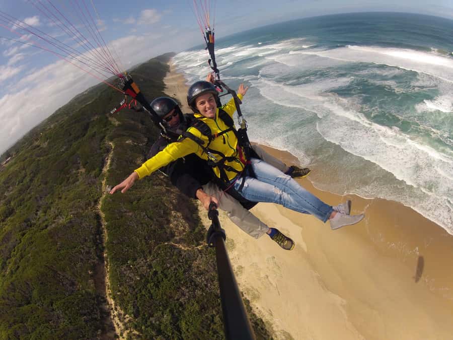 Adventure Tandem Paragliding Flight - Where you fly: George to Knysna, and why routes can shift