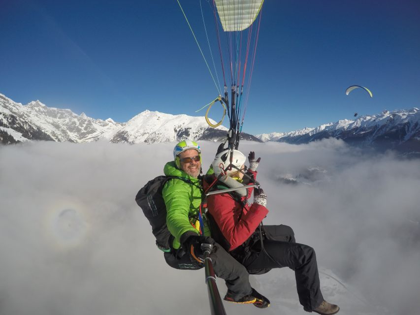 Aletsch Arena: Paragliding Tandem Flight Basic - From Fiesch to takeoff: meeting point, bus or gondola, then harness time