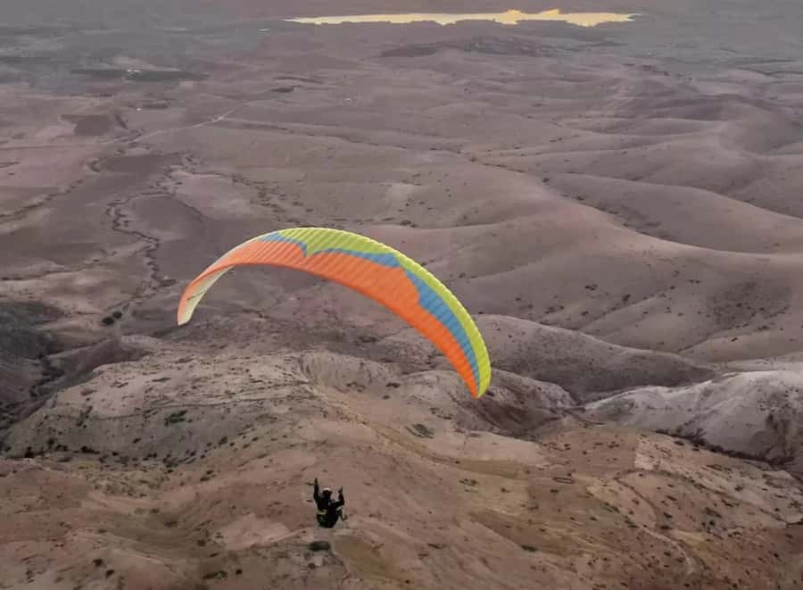Atlas Paragliding & Agafay Desert Adventure from Marrakech - Camel Ride and Nomadic Outfit Photos