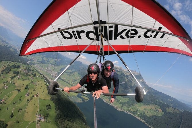 Birdlike Hang Gliding Lucerne - The takeoff: run 3–4 steps and then the world changes