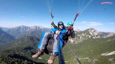 Bovec: Tandem paragliding in Julian Alps - Getting to the launch: gondola or car up to Kanin and Mangart