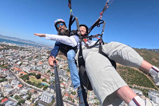 Cape Town Tandem Paragliding Square 1 Paragliding - Getting geared up: equipment is included, but the visuals cost extra