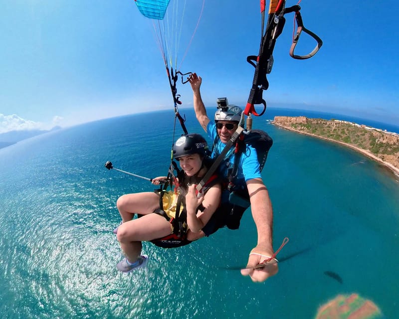 Cefalù: tandem paragliding flight and insta360 video - Equipment, insurance, and the comfort factor