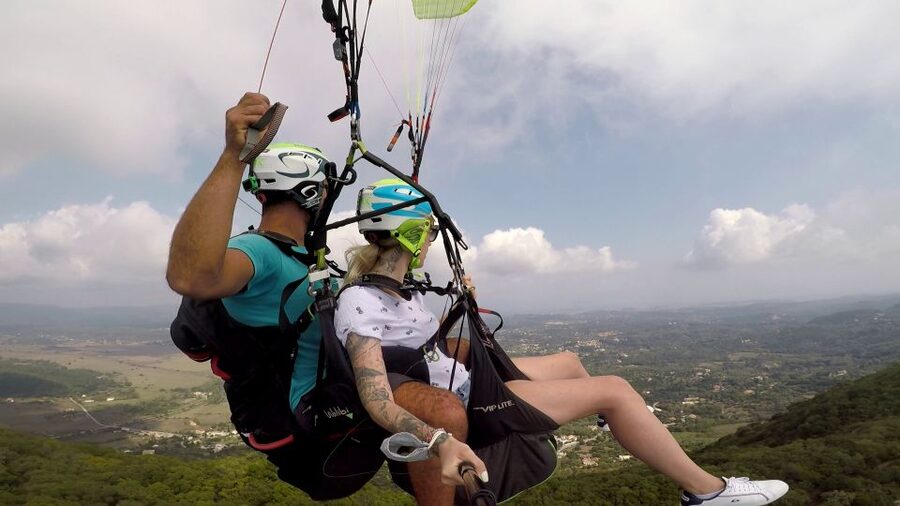 Corfu: Paragliding Tandem Flight Above Pelekas Town - What happens before you fly: briefing, seat position, and a controlled takeoff