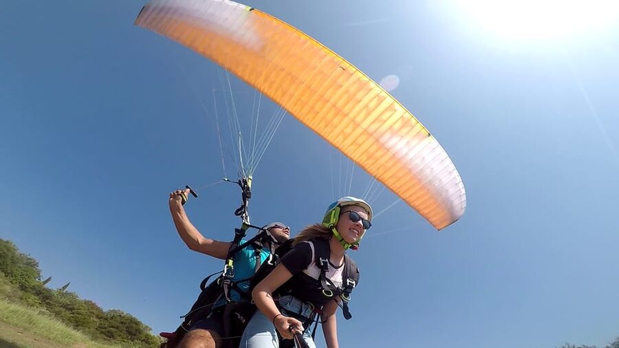 Corfu: Paragliding Tandem Flight Above Pelekas Town - Your 20 minutes above Corfu: Pelekas views you can actually describe