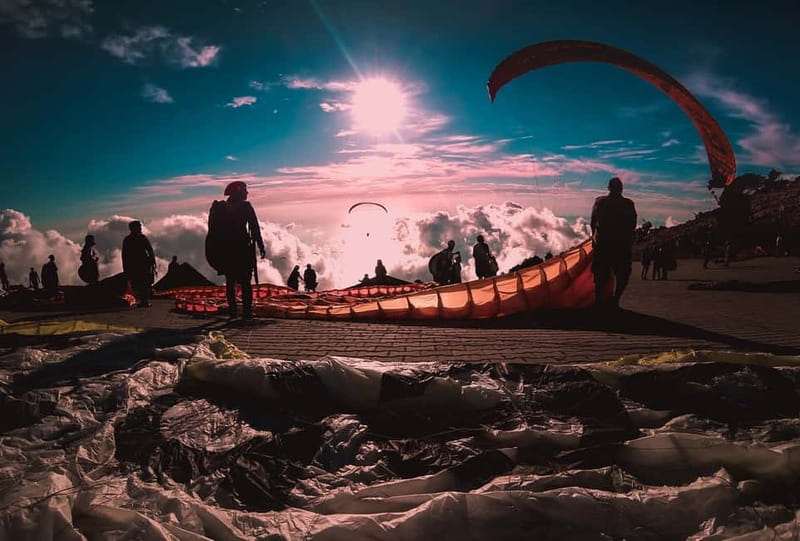 From Fethiye: Tandem Paragliding in Ölüdeniz - At the Summit: Briefing, Final Checks, and the Wind Moment