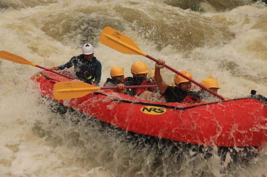 From Medellín: Paragliding and Rafting Combo Tour - Rafting on the Calderas River: 3 hours of Class IV energy