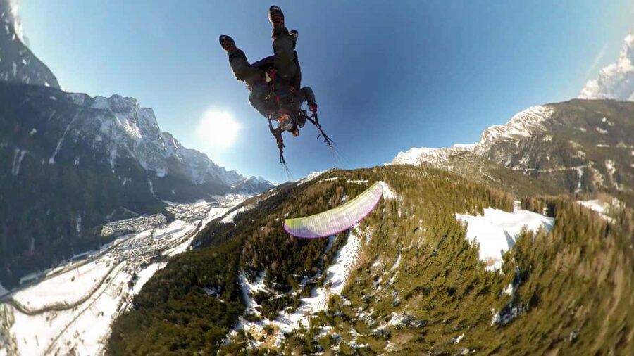 Fulpmes Schlick2000 - Winter Tandem Paragliding Flight - Photos, HD Video, and the €32 Add-On You Should Plan For