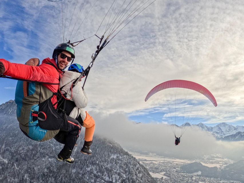 Interlaken: Tandem Paragliding Flight with Pilot - The 45 minutes on the ground: van, walk, Beatenberg views, Höhematte photos