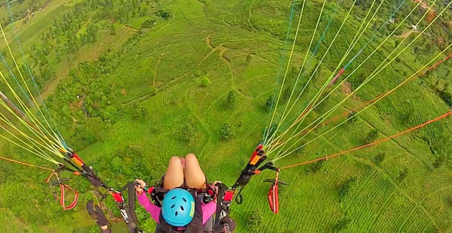 Jakarta: Paragliding on Top Mountain & Tea Plantation - Tea Plantation Views From Above: The Landmark Advantage