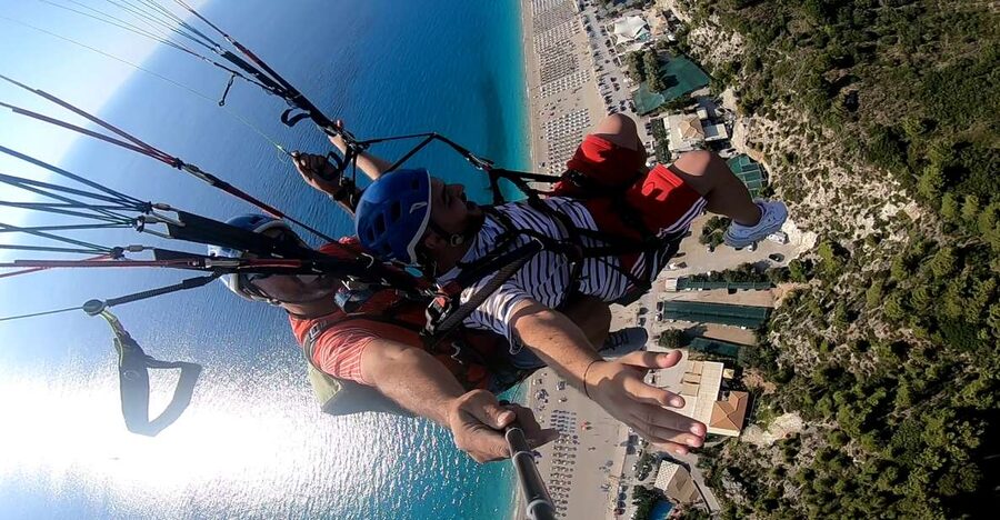 Lefkada paragliding tandem flighs/ Kathisma beach - Where You Meet at the Beach Club Near Kathisma