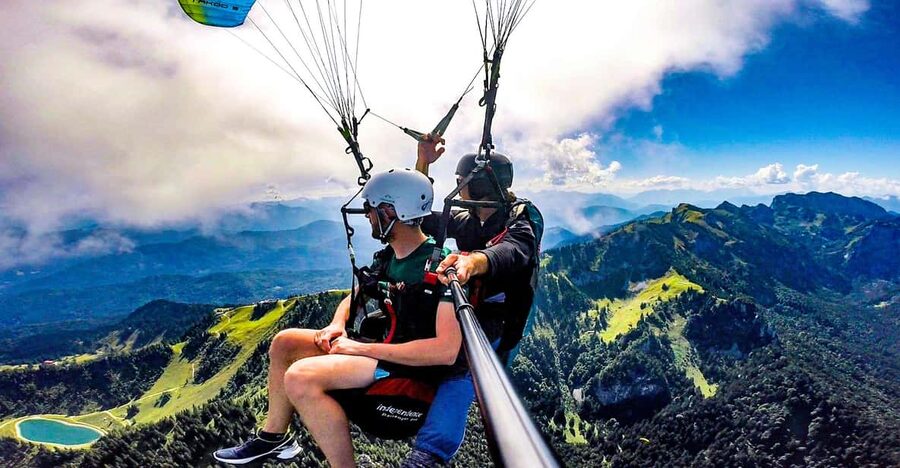 Lenggries: Tandem Paragliding Flight - Gear and Safety: Helmet, Harness, and a State-Certified Pilot