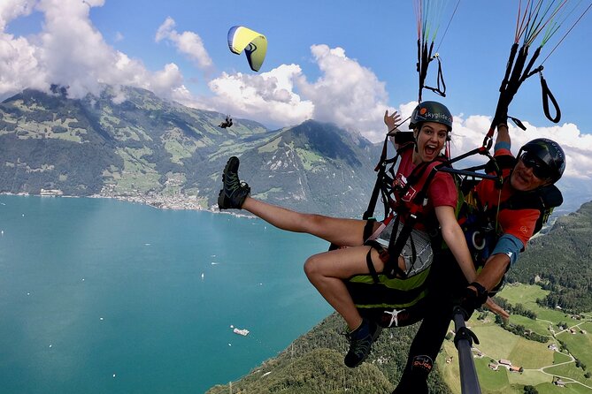 Luzern / Lucerne Professional Paragliding Tandem Flights - Where You Meet in Stans: Bahnhofplatz, Plus Pickup That Cuts Travel Time