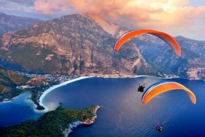 Marmaris Paragliding Experience By Local Expert Pilots - Landing near Oludeniz: the controlled finish