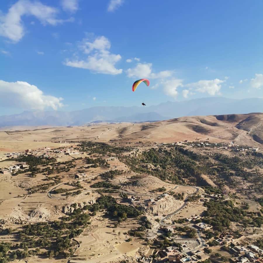 Marrakech: Paragliding flight over the Agafay desert and the High Atlas mountains - Why Agafay and the High Atlas From the Air Hits Different
