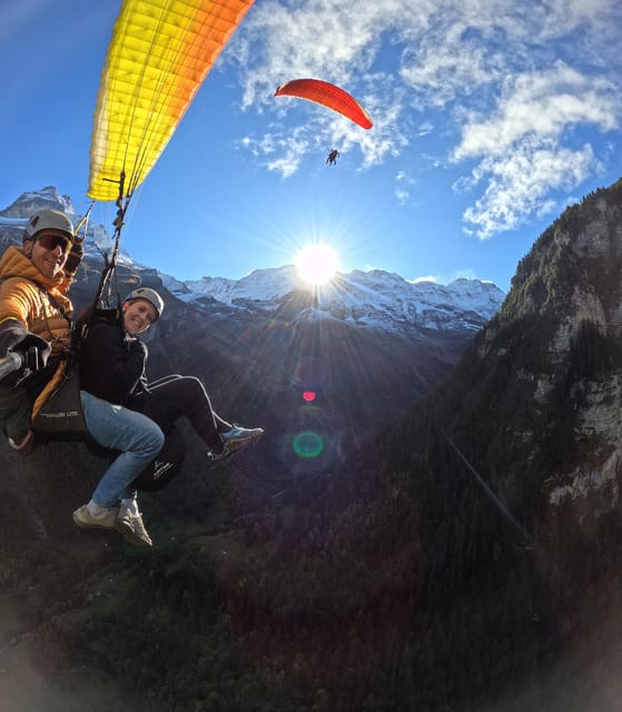 Mürren: Paragliding over Lauterbrunnen Cliffs and Waterfalls - The Main Flight: Lauterbrunnen Cliffs, Waterfalls, and Peak Views