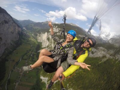 Mürren: Paragliding over Lauterbrunnen Cliffs and Waterfalls - The Takeoff Run: Tandem Paragliding in Plain English