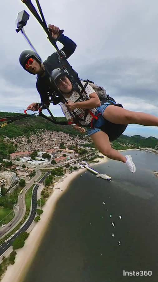 Niterói: Paragliding Experience with GoPro Photos and Video - Niterói City Park takeoff: where the wind starts talking