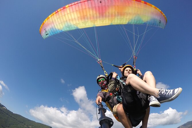Paragliding Above Lake Ohrid in North Macedonia - Skimming Lake Ohrid From a Mountain Takeoff