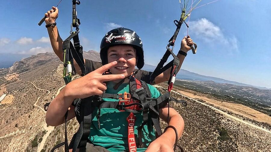 Paragliding in Chania - Price and what you get for $165 per person
