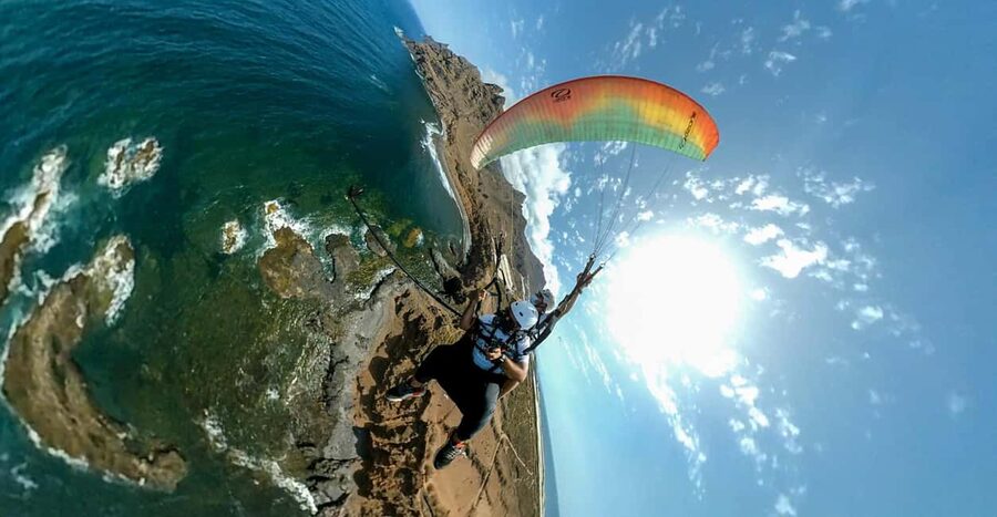 Paragliding in Puerto de la Cruz - The Plaza Rotonda Aceviño meetup and the 2-hour flow