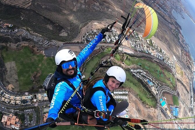 Paragliding Tandem Flight in Tenerife South ADRENALINE! - From Playa de la Enramada to the Adeje takeoff slope