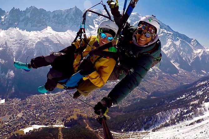 Paragliding Tandem Flight over the Alps in Chamonix - Trying the Controls: Fun Without Needing Experience