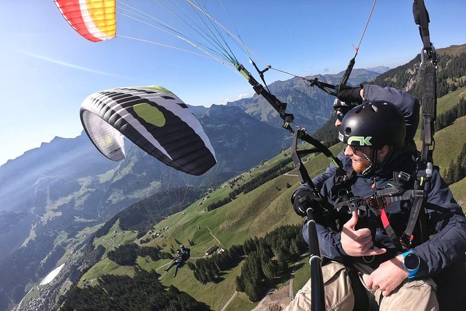 Paragliding Tandemflight Lucerne - Engelberg - Cablecar, short hike, and the preflight talk that sets you up