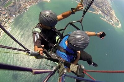 Paragliding Trip Over Jounieh bay - Before takeoff: the briefing and the calm-you-down factor