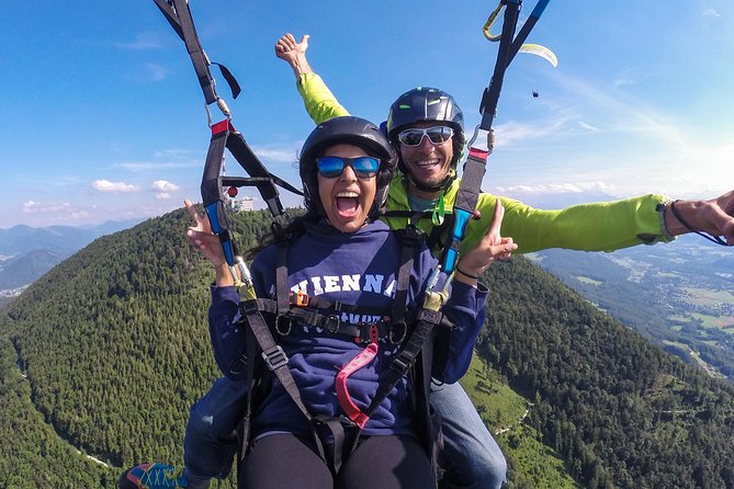 Private Tandem Paragliding Salzburg Mt Gaisberg - The flight: a short, smooth glide over Salzburg and beyond