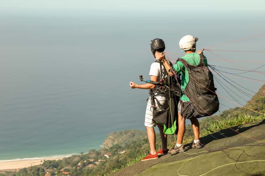Rio de Janeiro: Paragliding Tandem Flight - Mid-flight over Rio: big views, bird sounds, and a peaceful pace