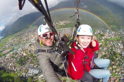 Tandem Paragliding Flight in Lombardy - Gear Included: Harness, Helmet, Gloves, and Real Comfort