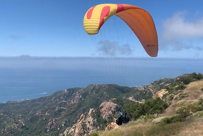 Tandem Paragliding flight with instructor in Malibu - What the Day Actually Feels Like: Calm Wait, Then Real Sky Time