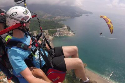 Tandem paragliding in Budva /All-inclusive - Where you fly from: Budva to Bečići vibes from above
