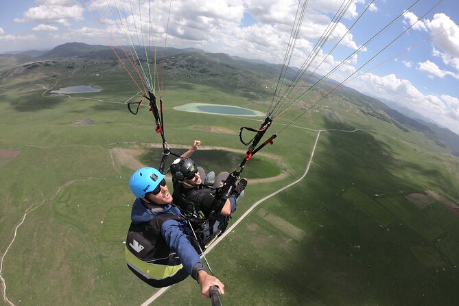 Tandem Paragliding in Durmitor National Park - Winch tandem launch: how the first seconds work