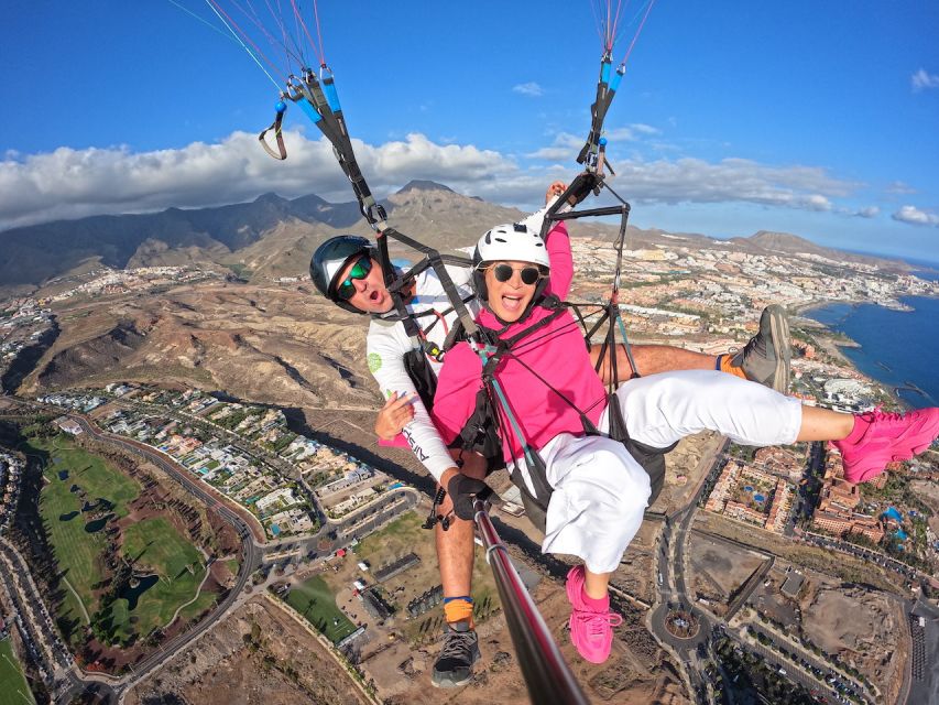 Tenerife: Tandem Paragliding Flight - In the air over Tenerife: updrafts, quiet glide, and brief control at your pace
