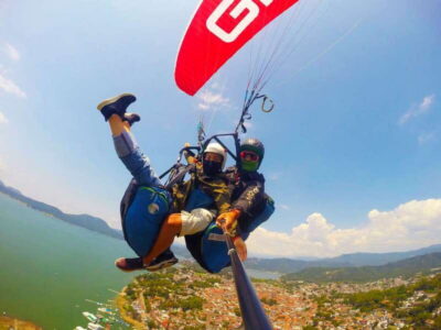 Valle de Bravo: Paragliding flight - Meeting Rio Adventure and Getting to Monte Alto