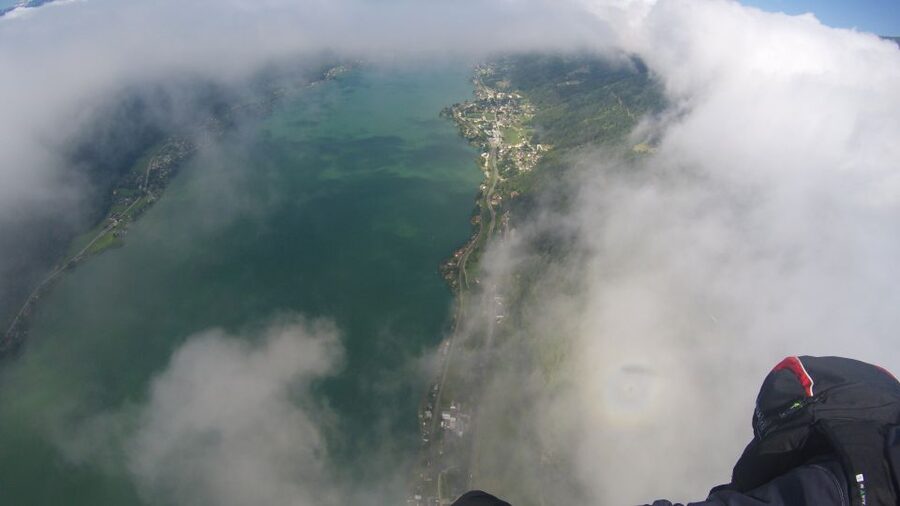 Villach/Ossiachersee: Paragliding "Panorama" Tandemflug - The Landing Field and Wrap-Up: A calmer end than you’d expect